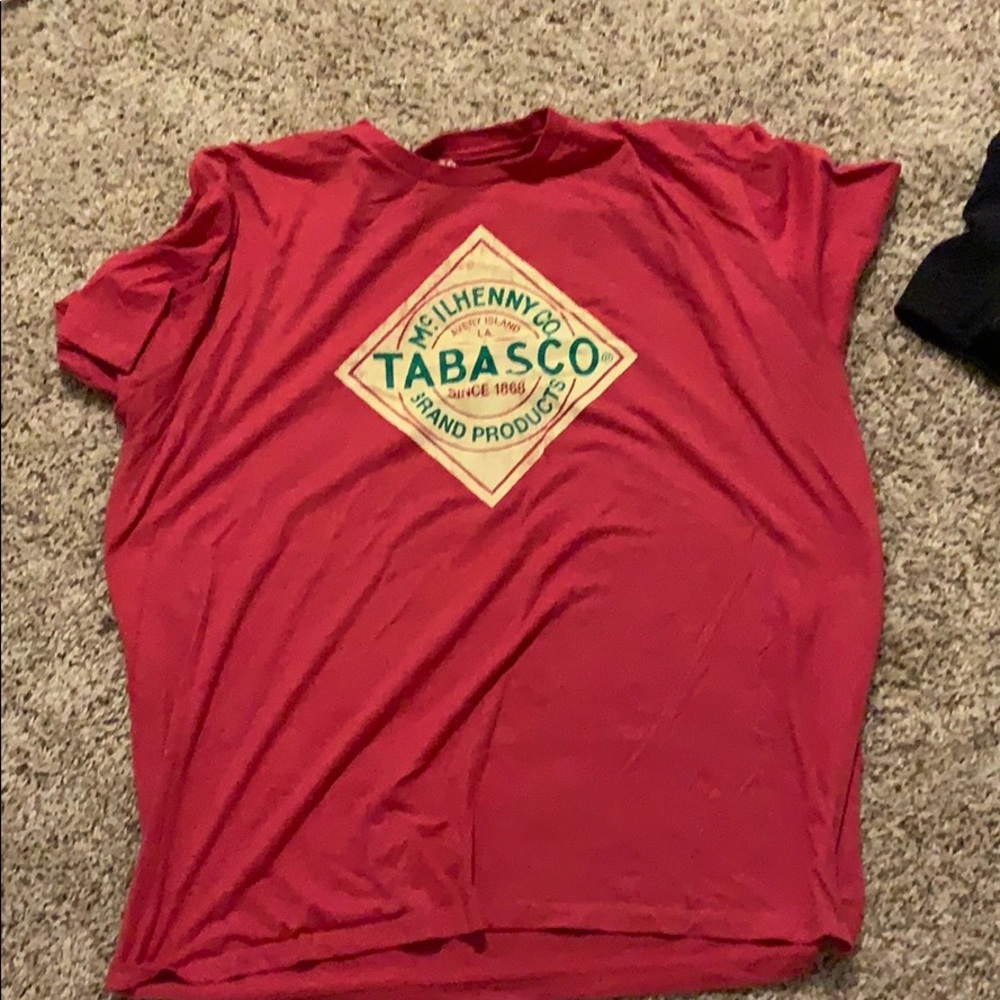 Tabasco shirt.